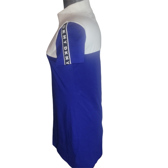 DKNY Blue and White T Shirt Dress M - Picture 5 of 7